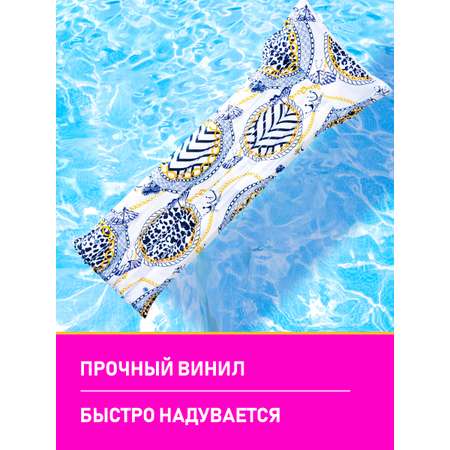 Надувной матрас для плавания Jilong Королева 183х68 см сине-желтый