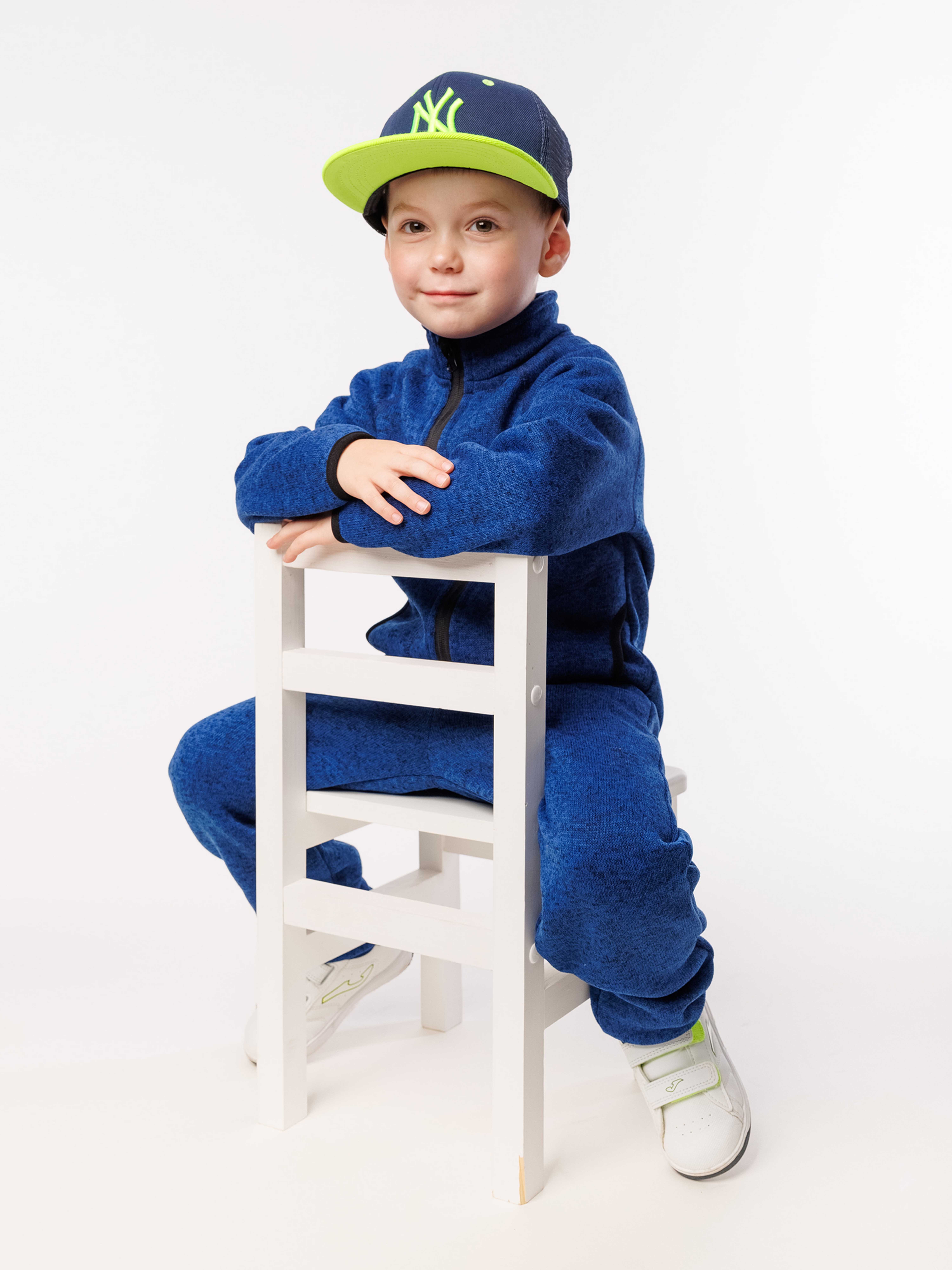 Комбинезон UKI KIDS 1w24-041син - фото 3