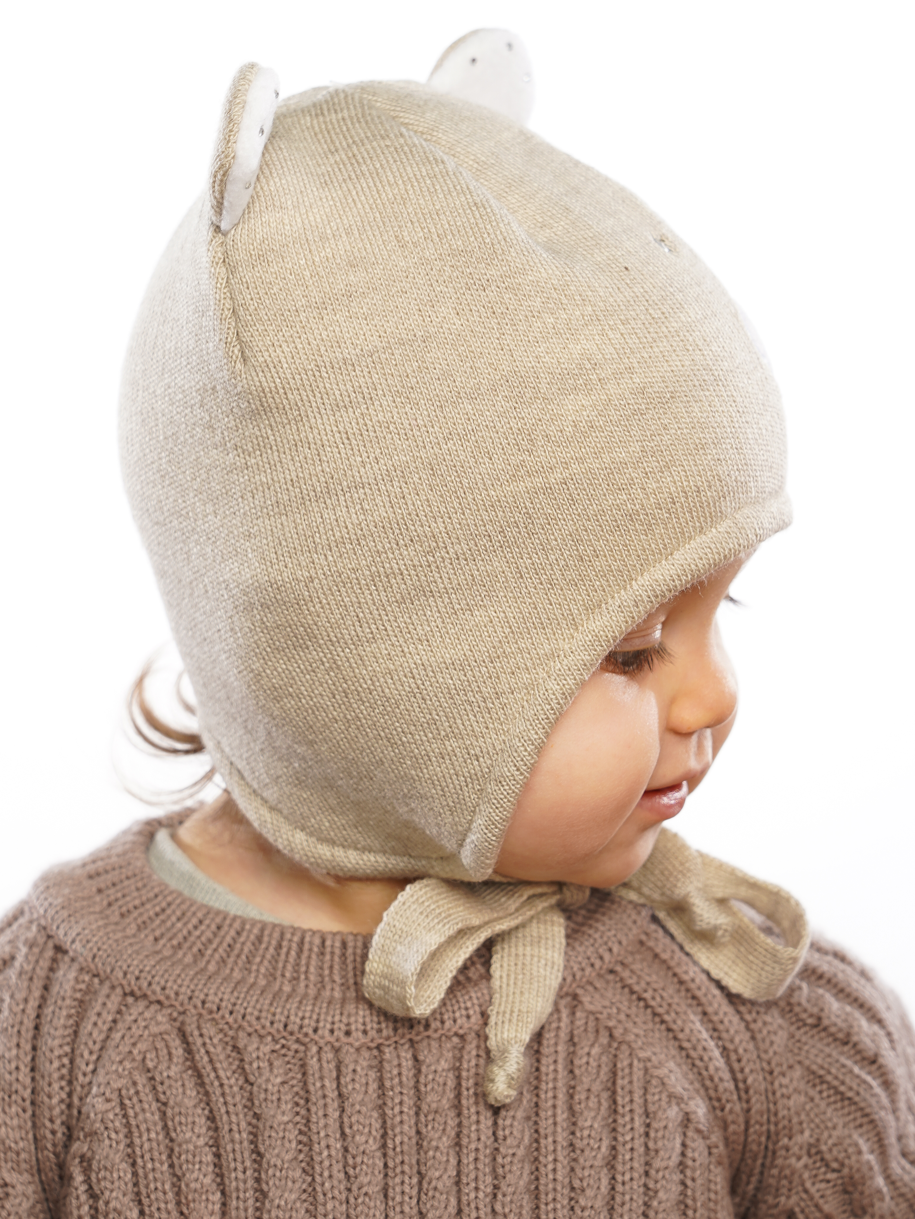 Шапка ПриКиндер D1-1927 Цвет: Светло-бежевый - фото 3