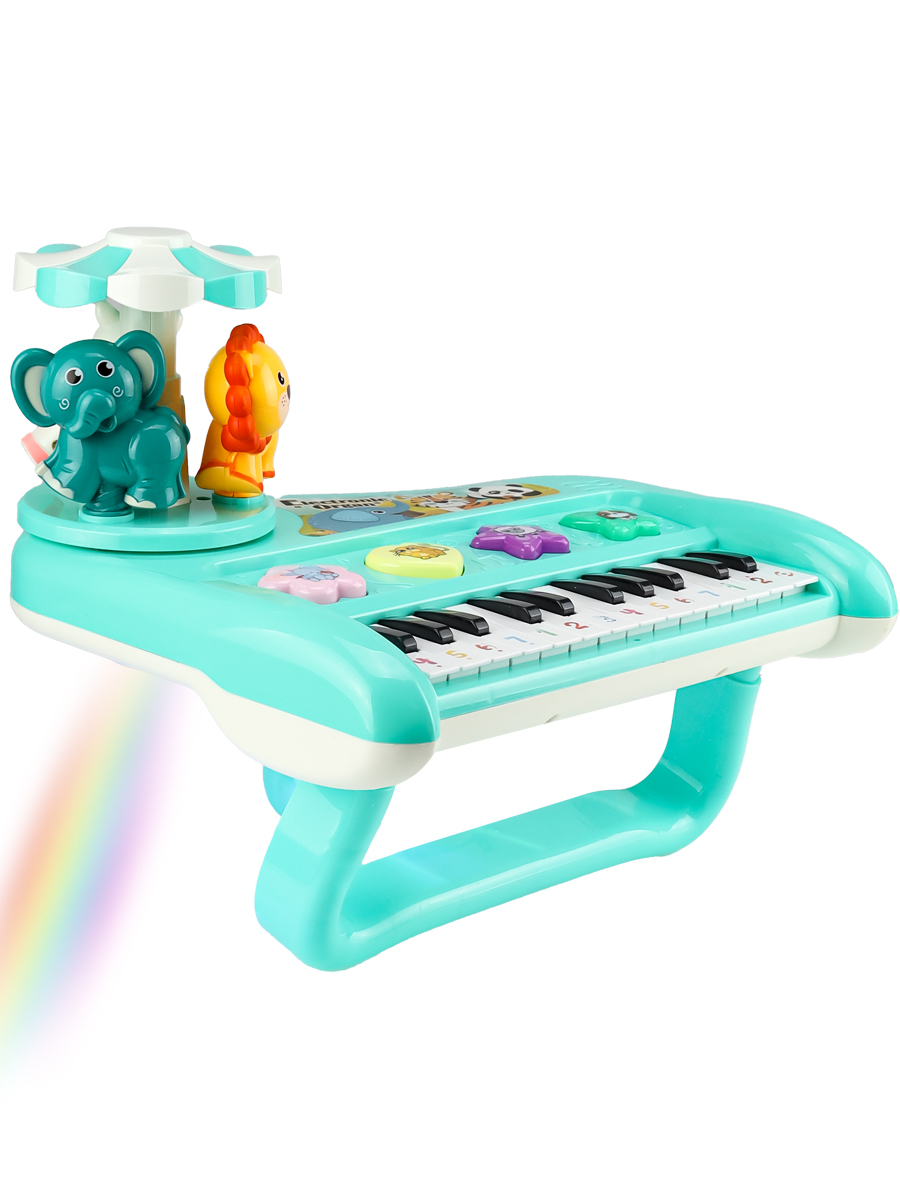 Игрушка музыкальная Рыжий кот Зелёный пианино - фото 2