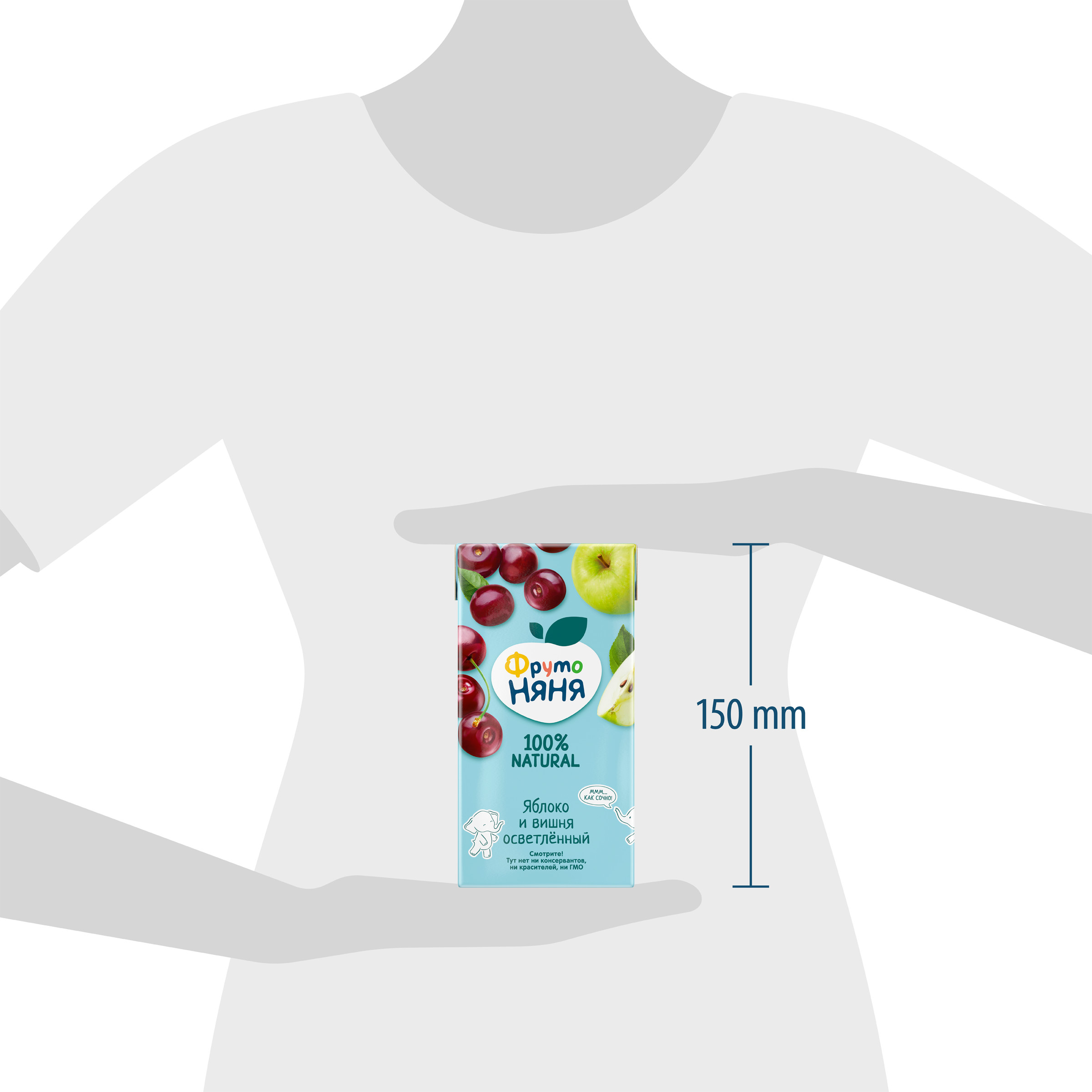 Нектар ФрутоНяня Яблоко-Вишня с 3 лет 0.5 л - фото 9