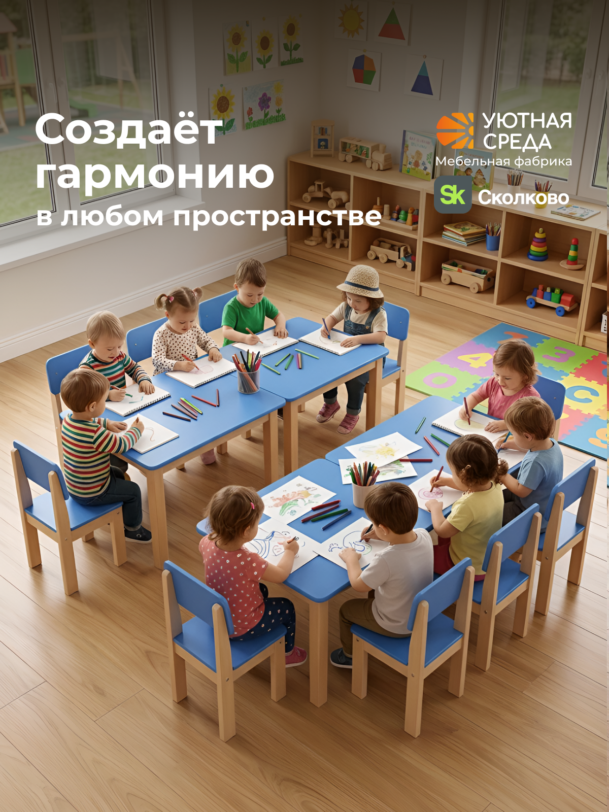 Комплект мебели Уютная среда нераскладной (стол, стул) - фото 25
