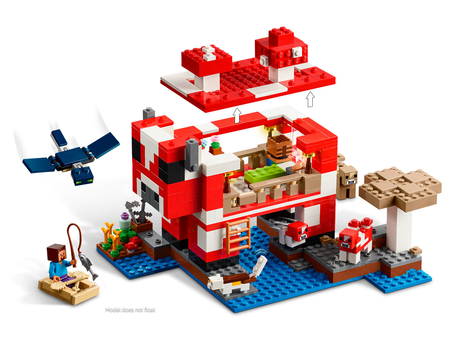 Конструктор LEGO Minecraft Большой Грибной Дом 500 дет. - фото 3