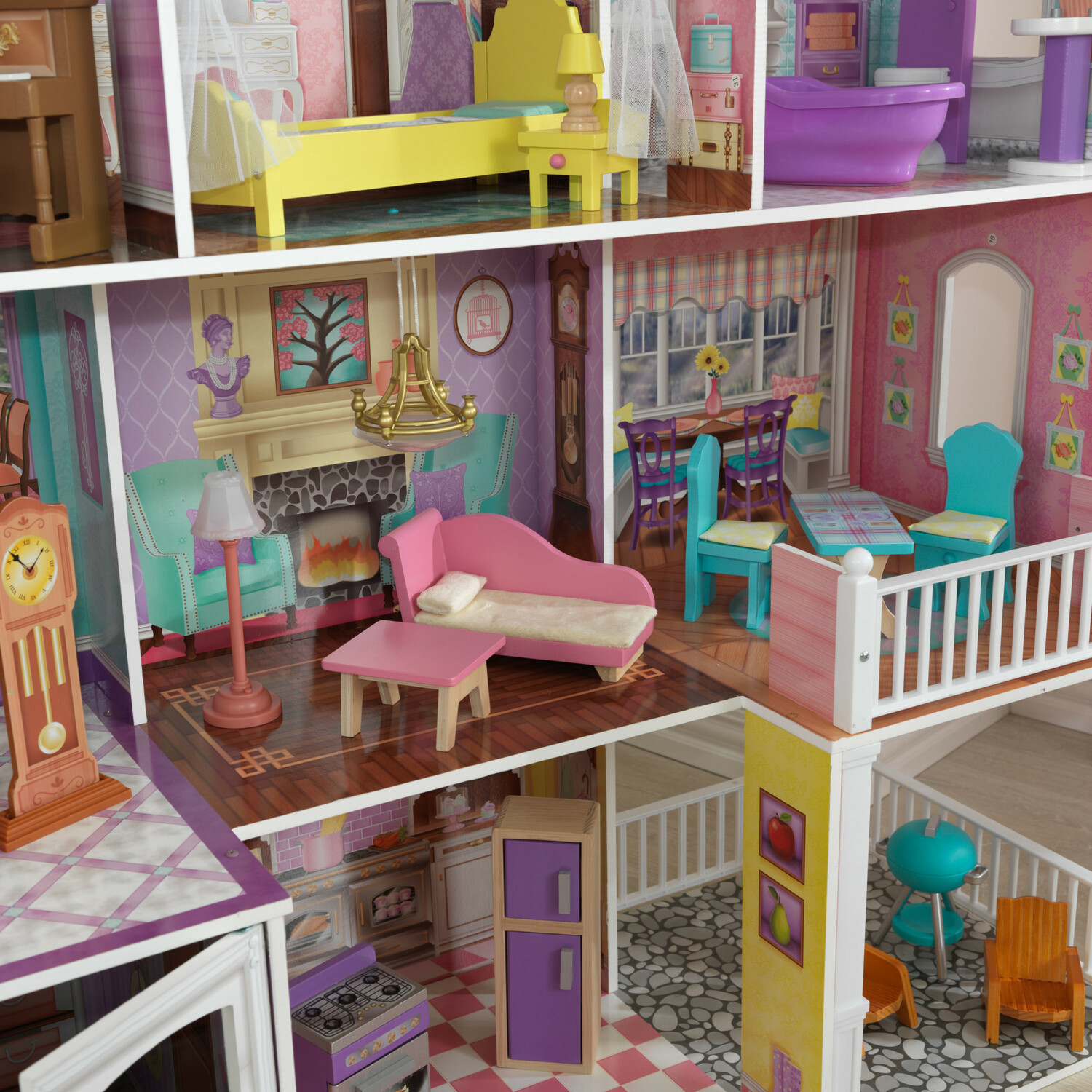 Домик для кукол KidKraft с мебелью 65242_KE - фото 11
