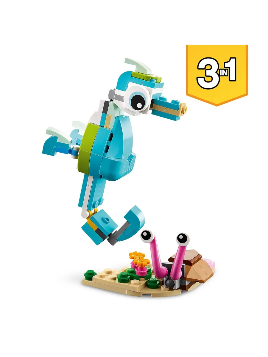 Конструктор LEGO Creator Дельфин и черепаха 137 дет. - фото 4