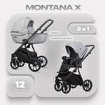 Коляска 2в1 Riko Basic Montana X серый