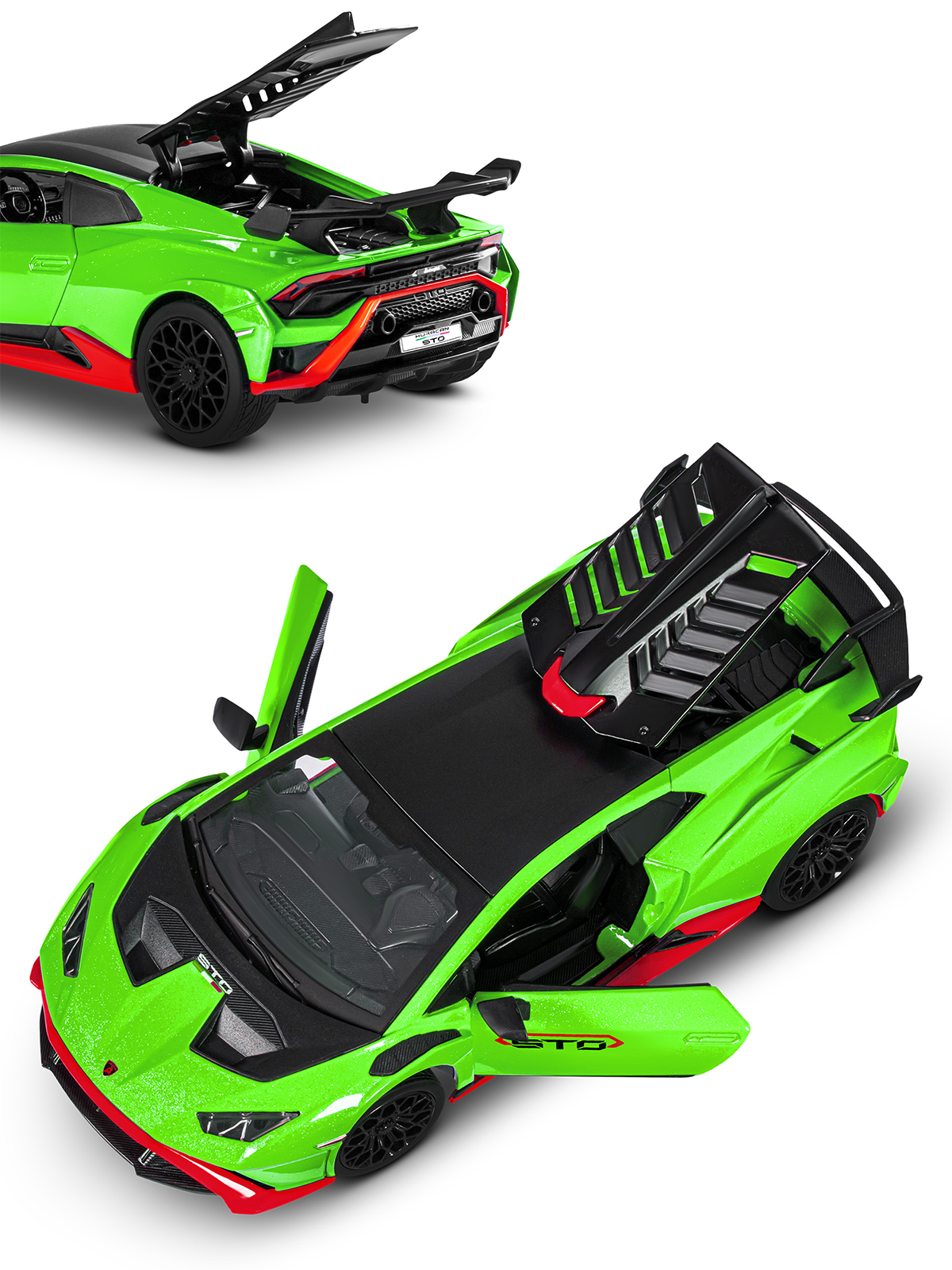 Автомобиль АВТОпанорама Lamborghini Huracan STO 1:32 JB1251659 - фото 12