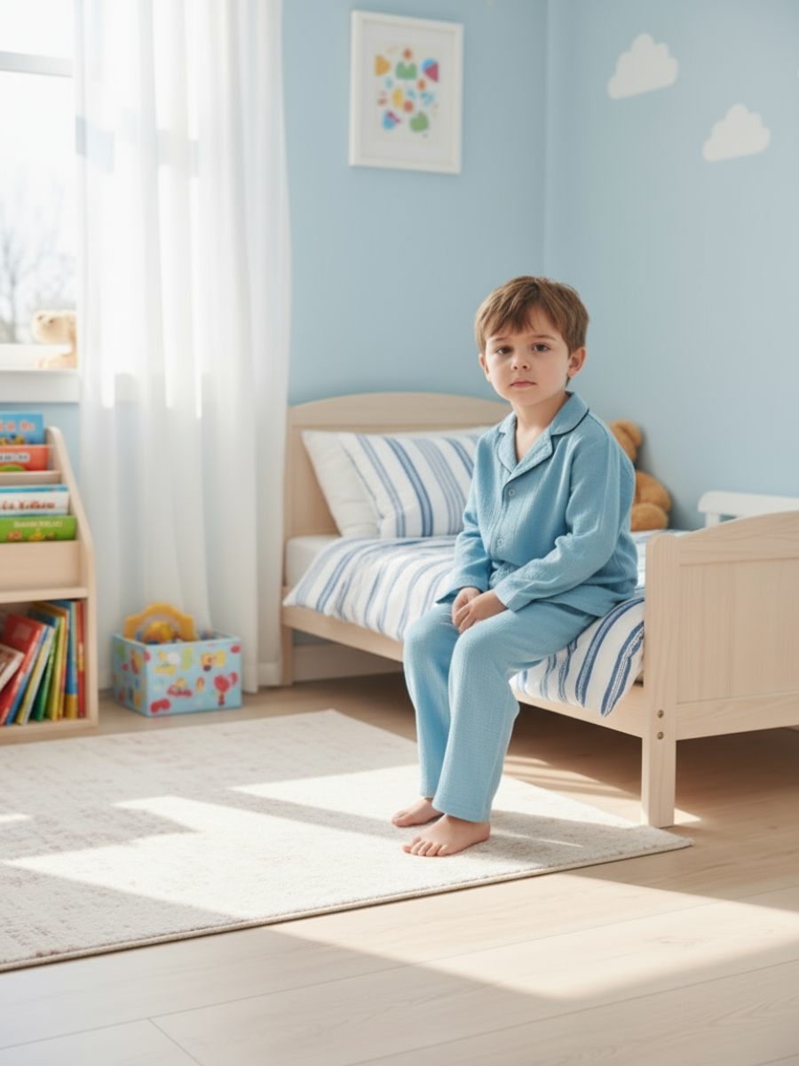 Пижама КВАРК лук пижама-муслин-син - фото 3