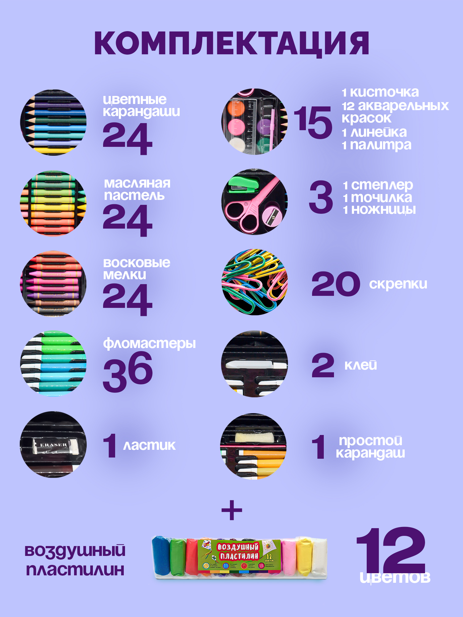 Набор для рисования Madliani в чемодане 150 шт. - фото 2