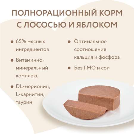 Корм для кошек Мнямс 100г стерилизованных Паштет по-норвежски лосось с яблоком