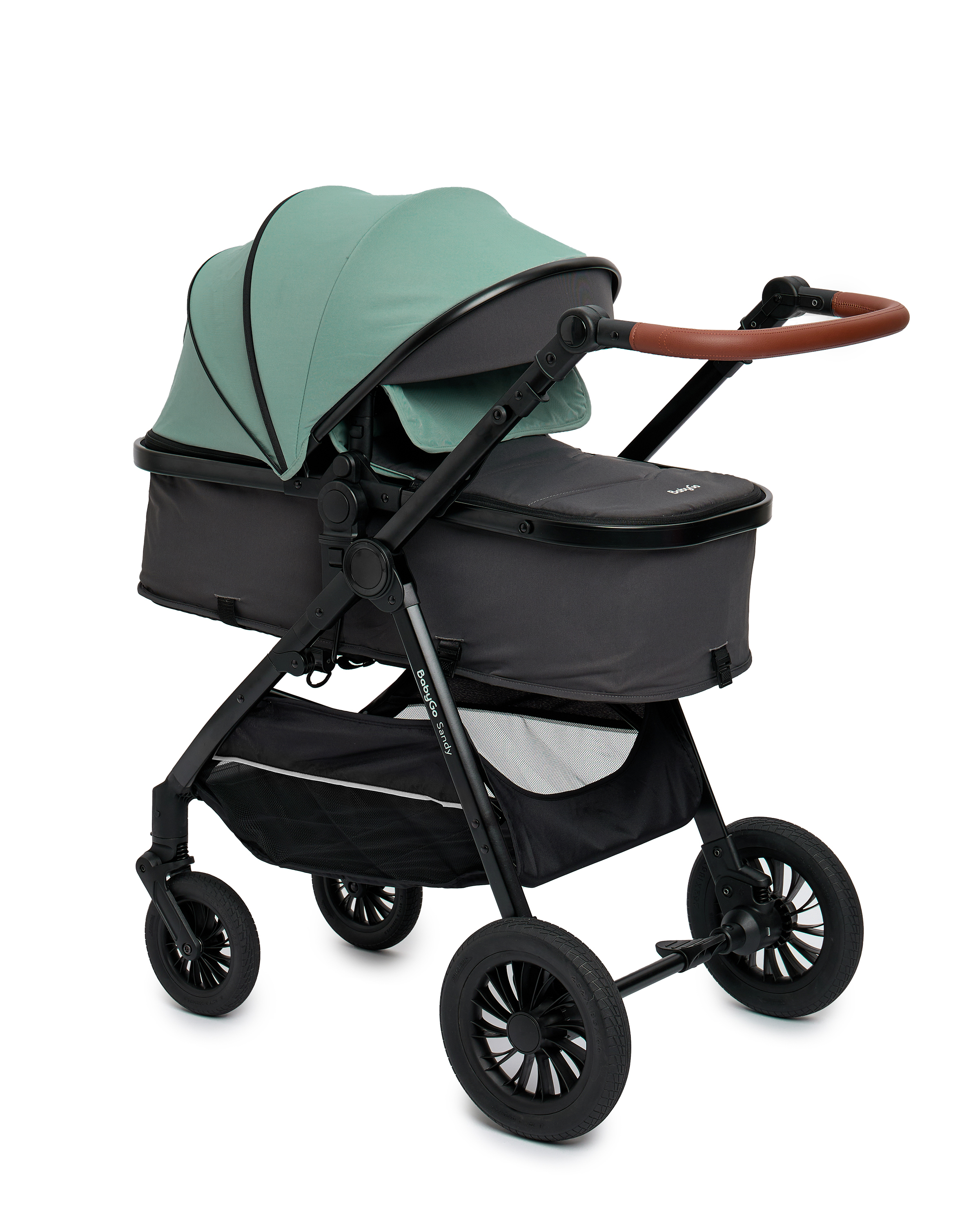 Коляска 2в1 BabyGo Sandy бирюзовый - фото 30