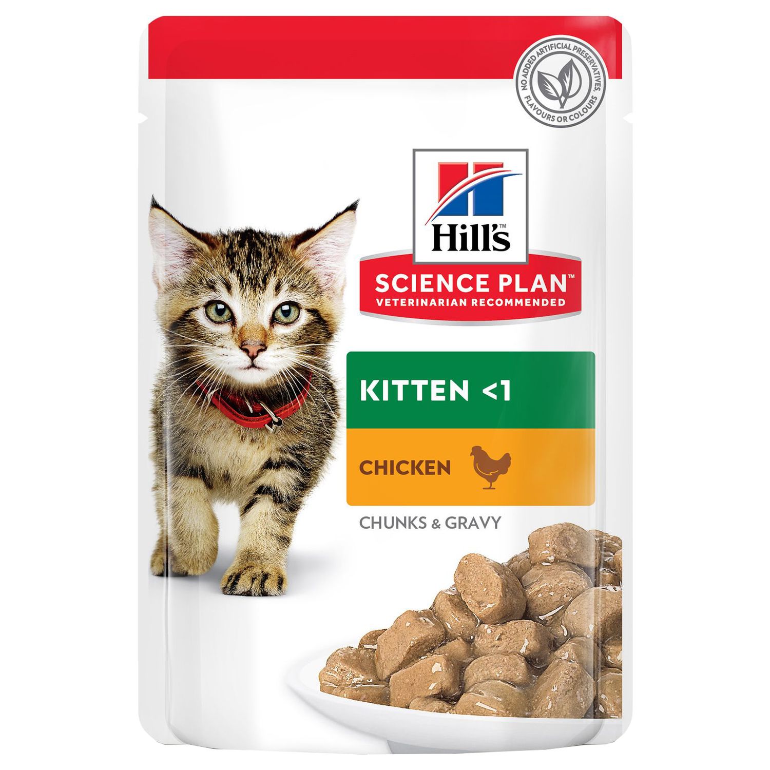 Корм влажный для котят HILLS 85г Science Plan Healthy Development с курицей для гармоничного развития пауч - фото 1