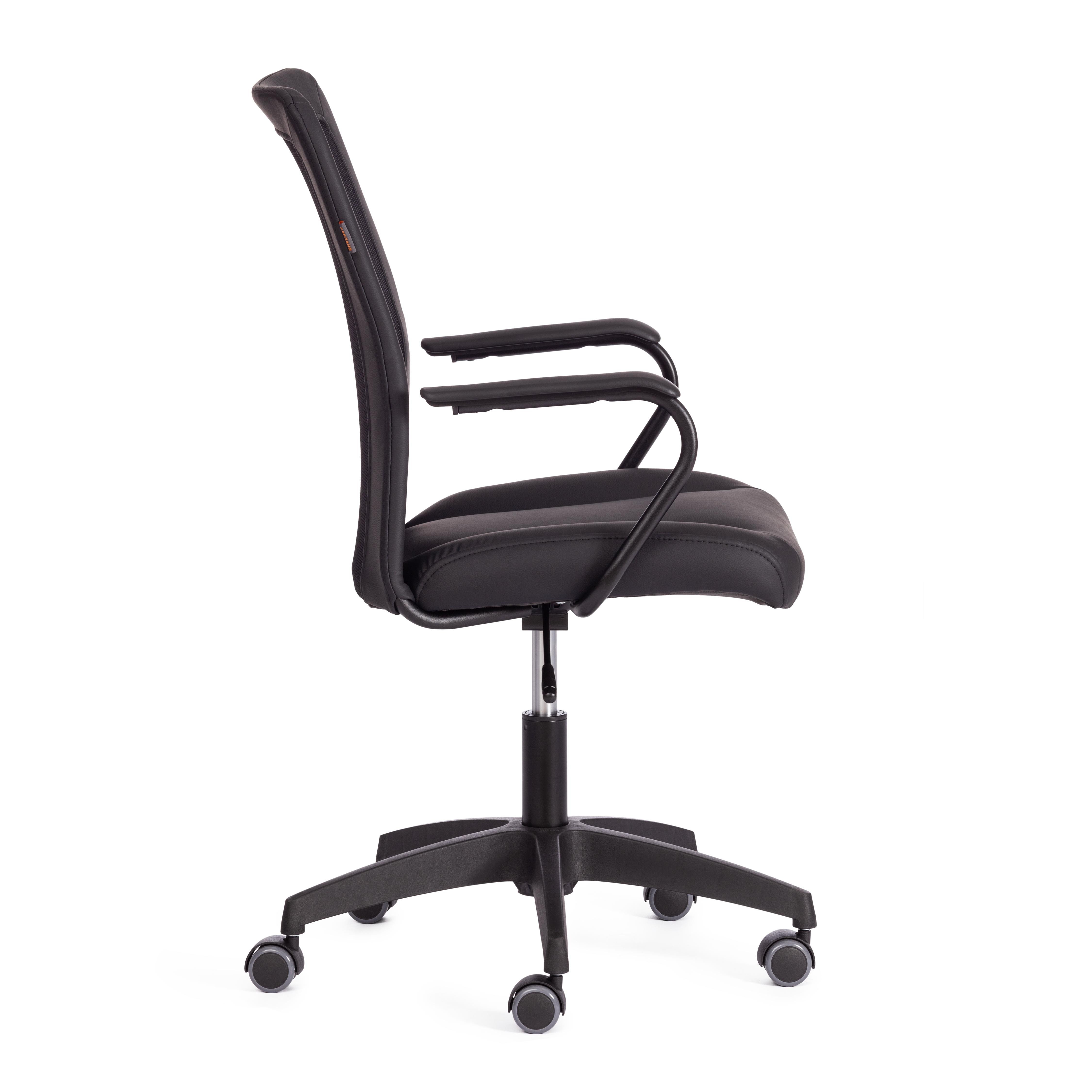Компьютерное кресло TETCHAIR Стафф кож/зам ткань черный - фото 3