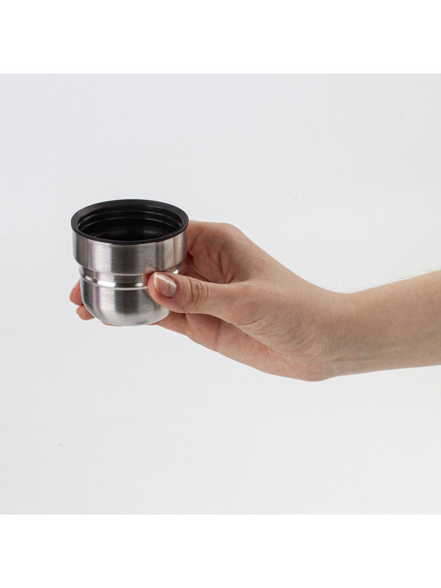 Термос Лайма классический с узким горлом 2 чашки 0.5 л нержавеющая сталь розовый - фото 17