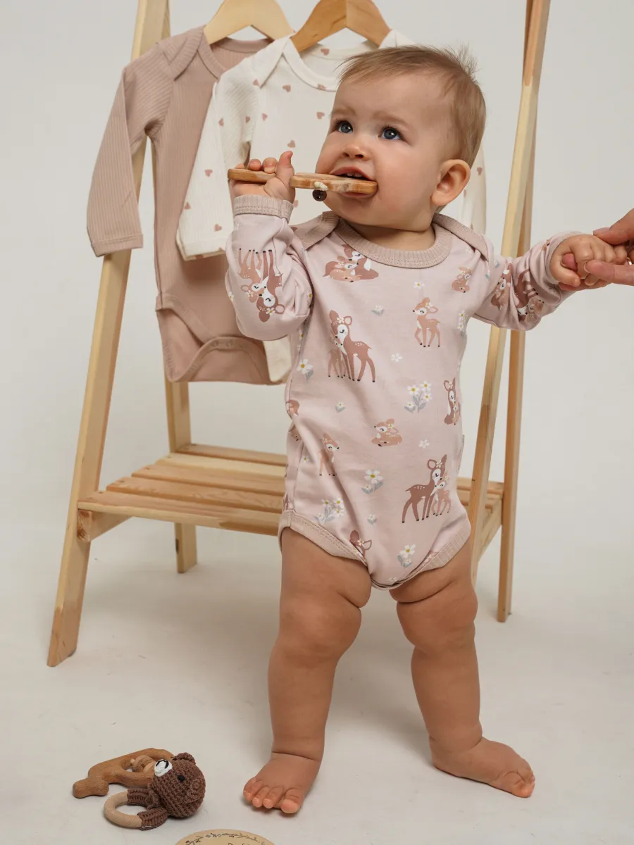 Боди 3 шт Супер Пупс нбр/3пр/бд/sk20/рубчик/леснаясказка - фото 15