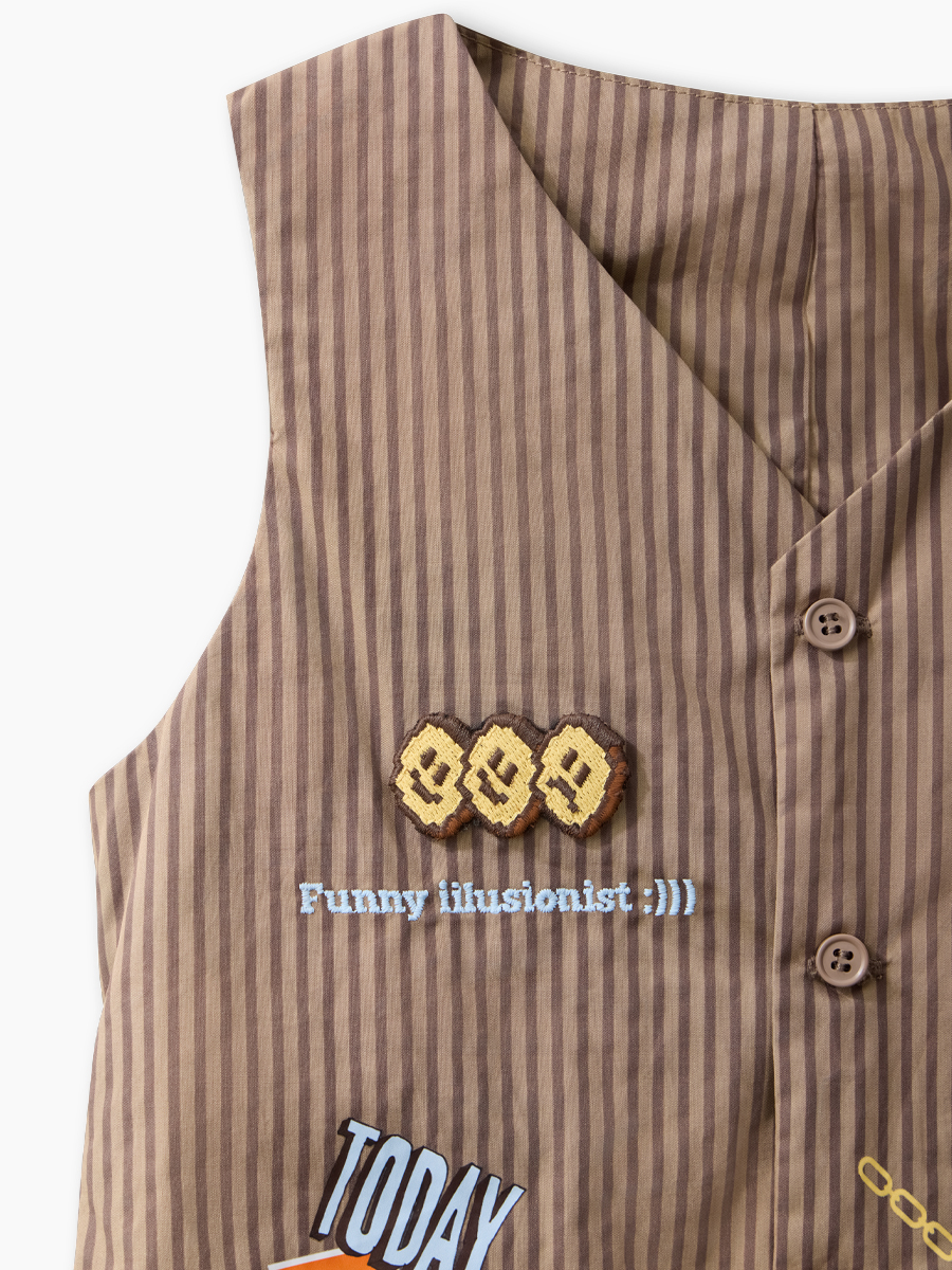 Жилет Happy Baby 88709-1_chocolate-strip - фото 4