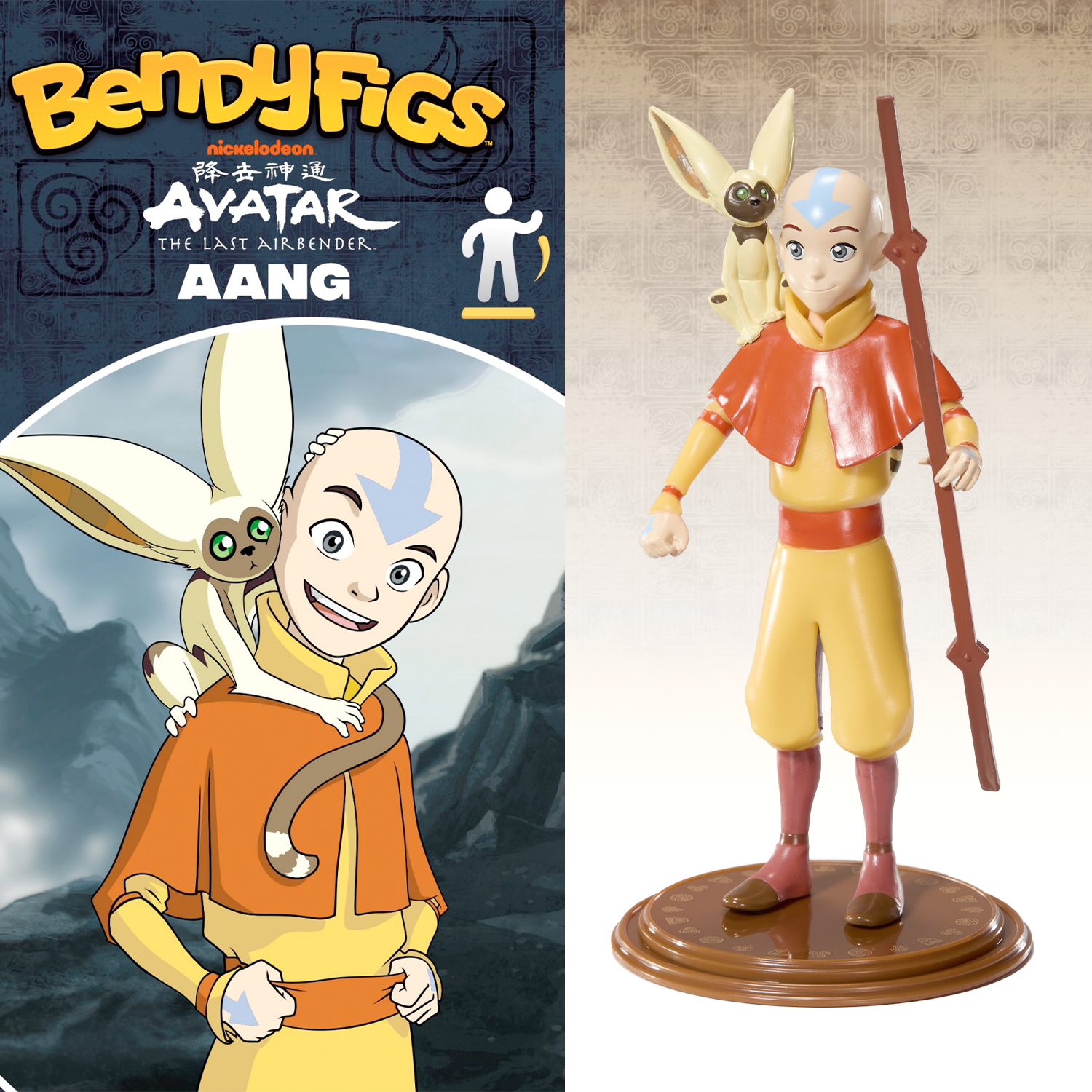Фигурка AVATAR Bendyfig Аанг 18 см гибкая - фото 12