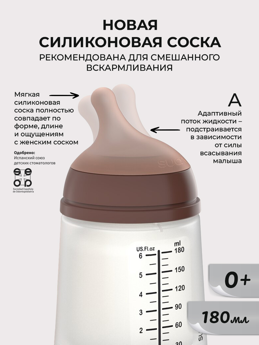 Бутылочка Suavinex Anti-Colic 180 мл - фото 3