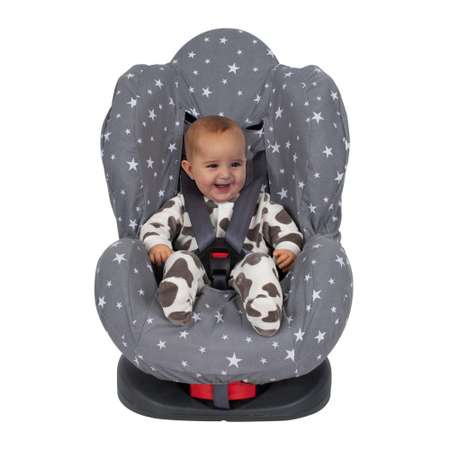 Чехол для автокресла SEVIBEBE из 100% хлопка серый
