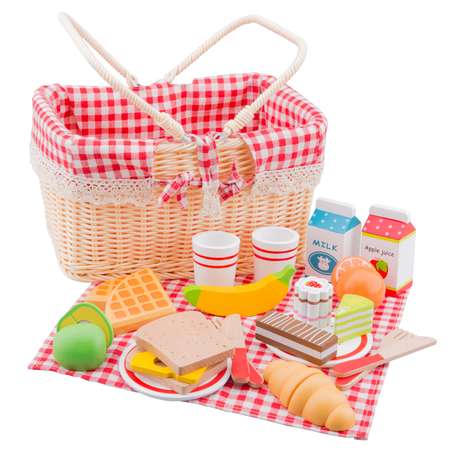 Игровой набор New Classic Toys тележки и корзинки, продукты