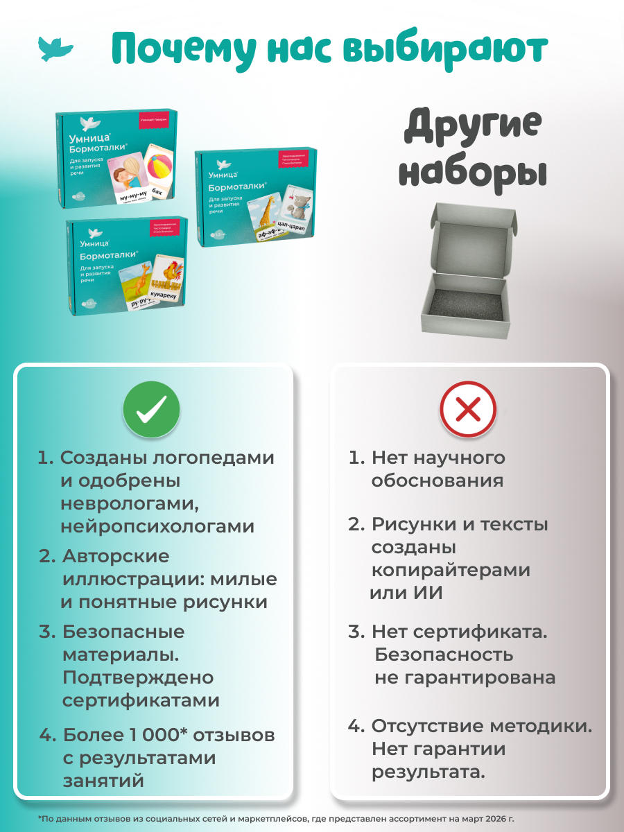 Бормоталки 2в1 1,5+ Умницa Логопедические карточки для запуска и развития речи - фото 16