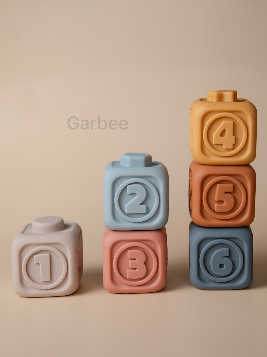 Игрушка Garbee пирамидка Кубики и пирамидка - фото 5