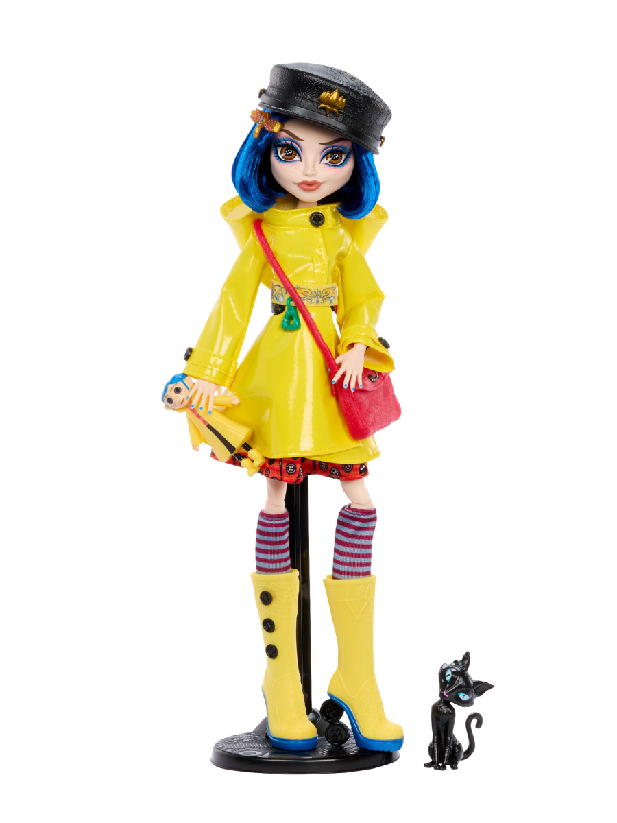 Кукла модельная Monster High Коралина в Стране Кошмаров высота 27 см JHK65 - фото 5