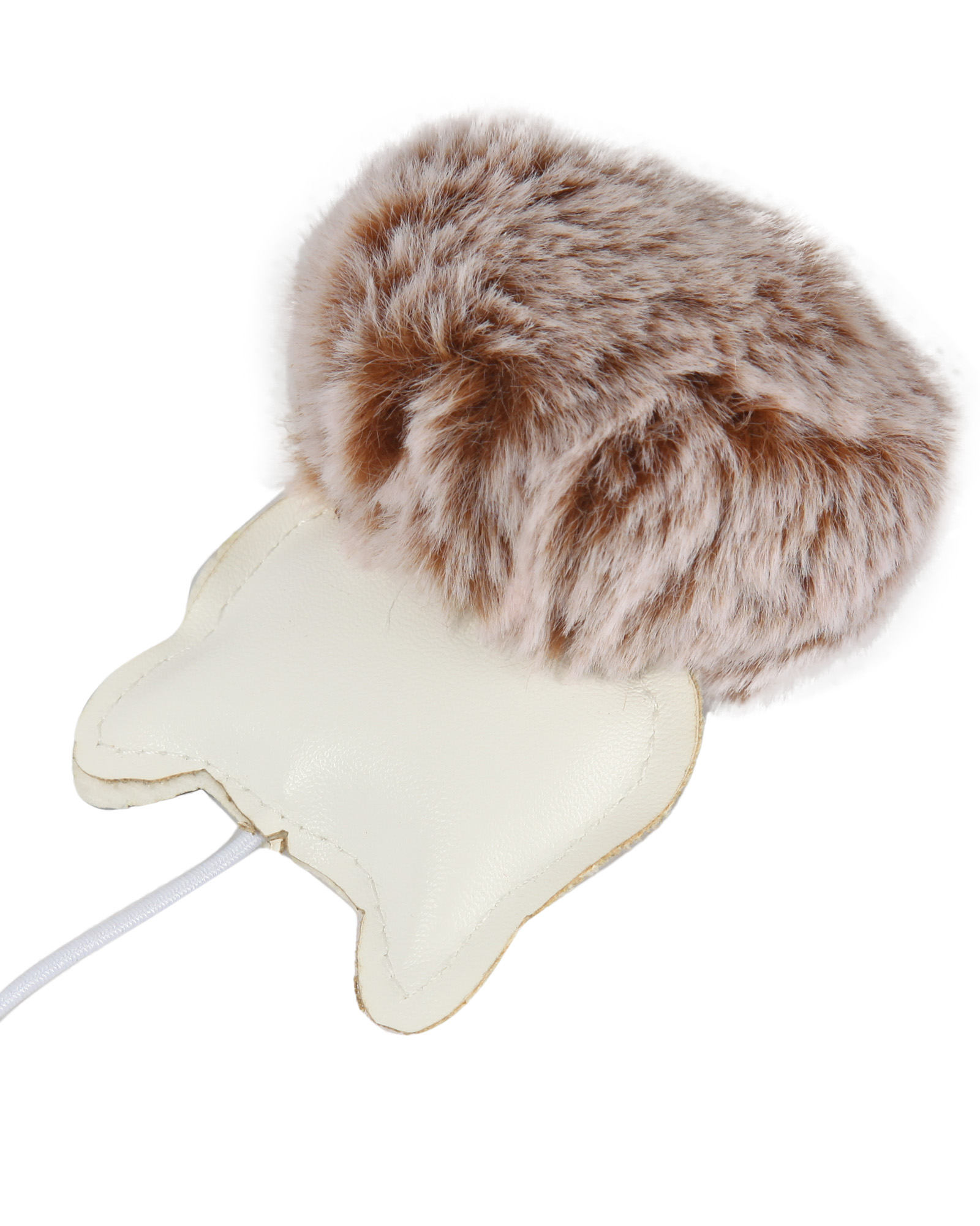 Игрушка для кошек Barbaks Дразнилка меховой шарик - фото 3