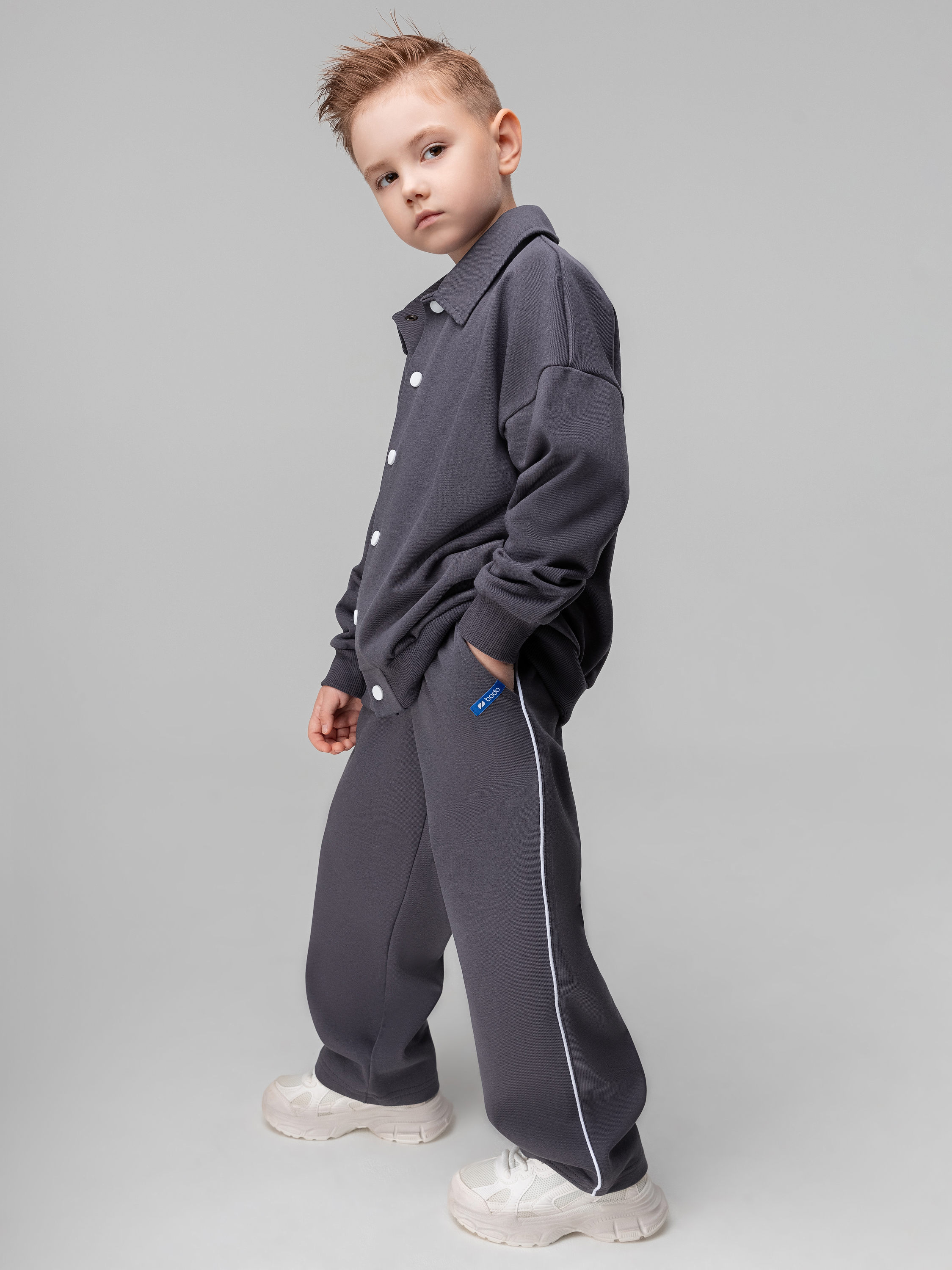 Костюм Bodo 11-651MU_серый - фото 2