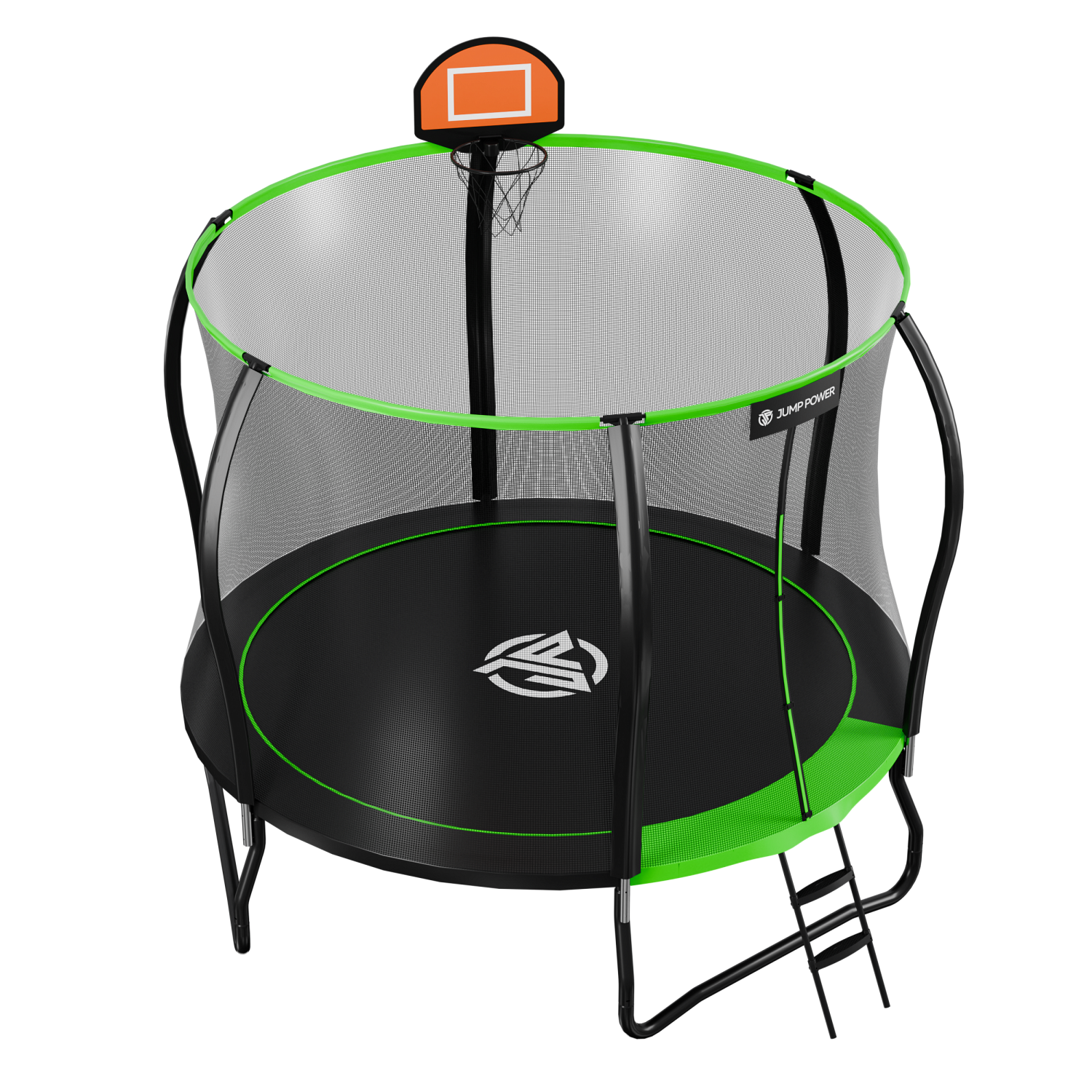 Батут Jump Power 8 ft Pro Stable Point Green - фото 5