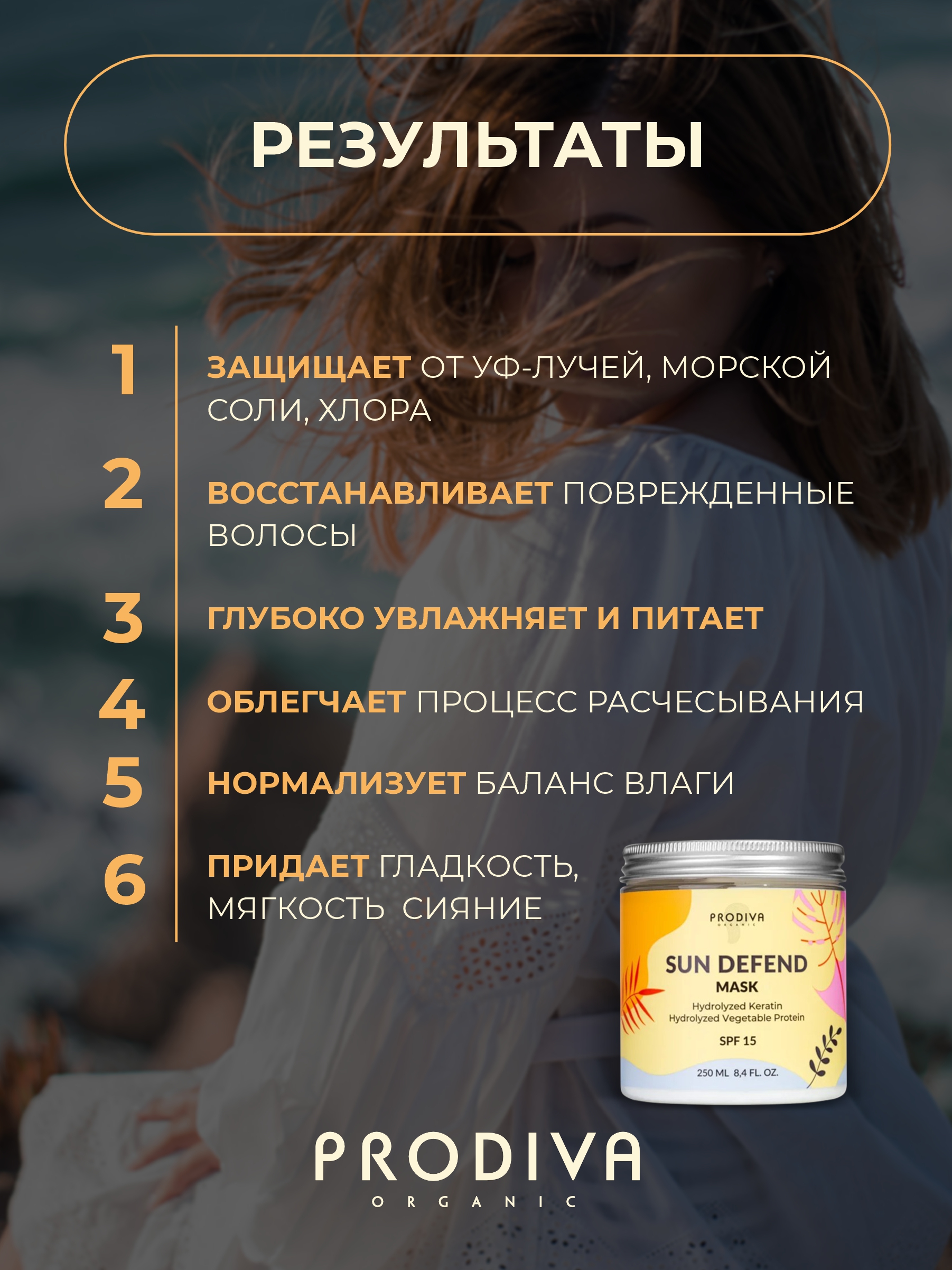 Маска PRODIVA с кератином и протеинами 250 мл - фото 5