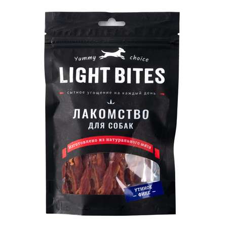 Лакомство для собак LIGHT BITES 90г Утиное филе