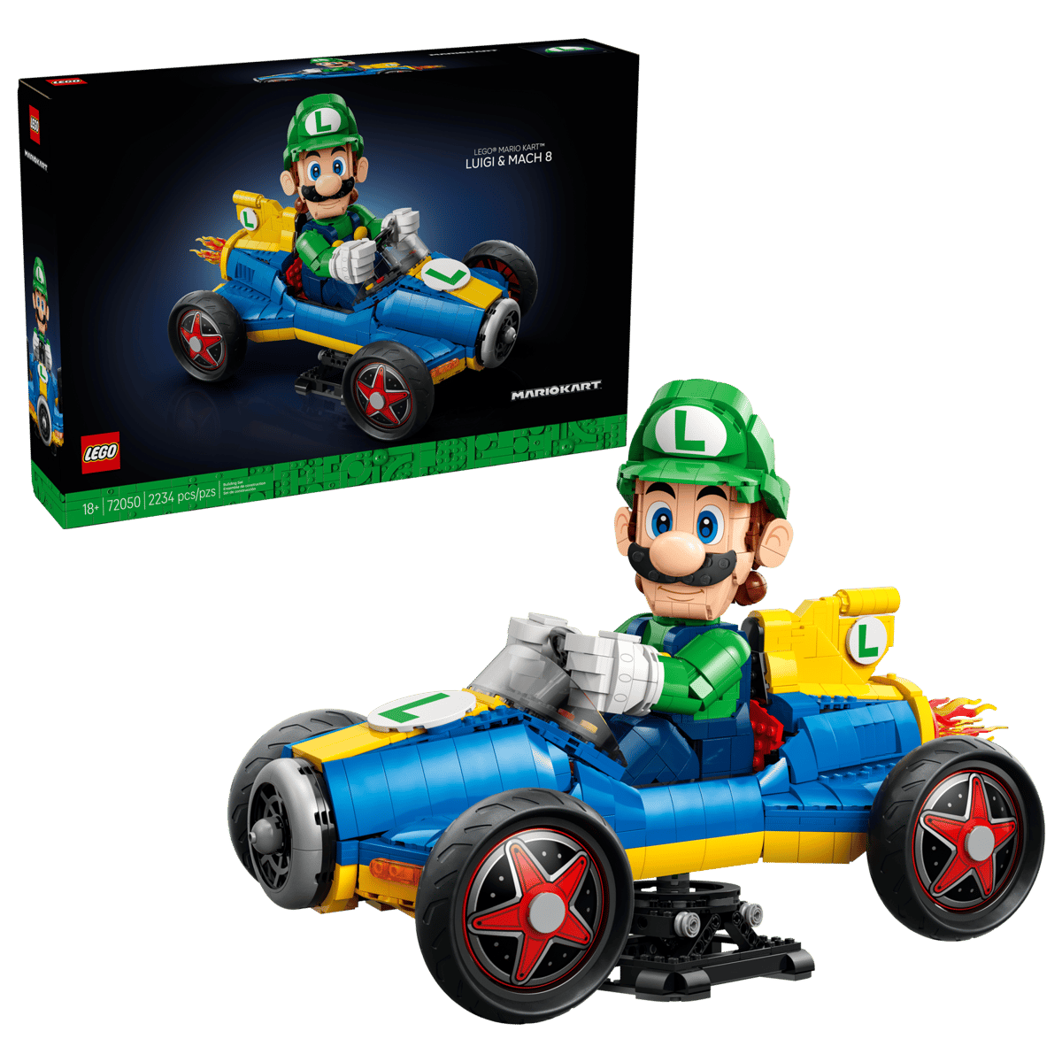 Конструктор LEGO Super Mario Марио Карт Луиджи и Джи-сила 2234 дет. - фото 1