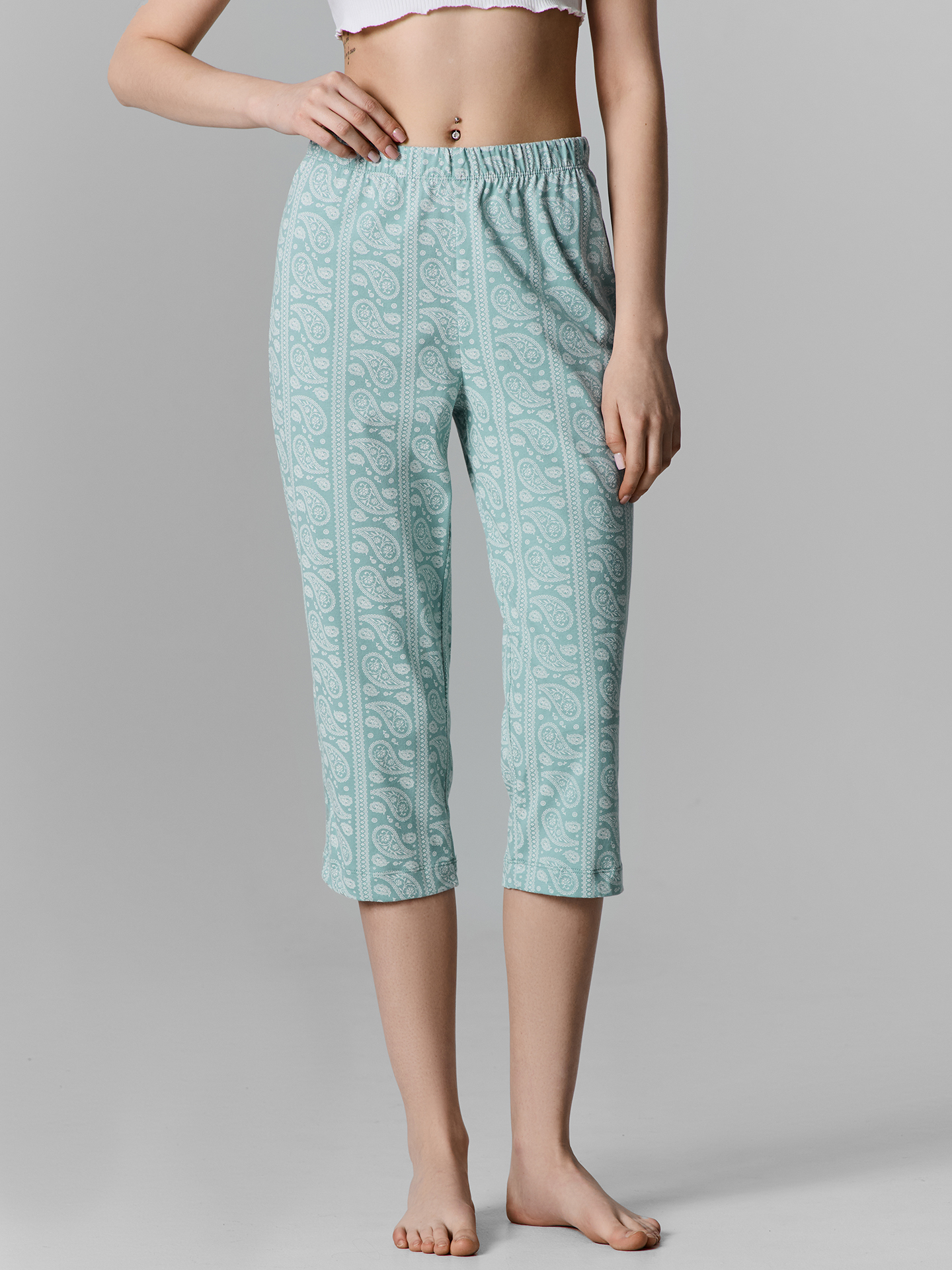 Бриджи Mark Formelle (Марк Формэль) 522241/пейсли на бирюзовом - фото 2