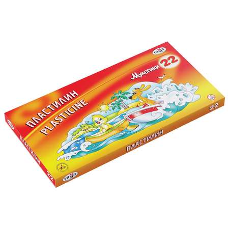 Пластилин ГАММА 22 цв.