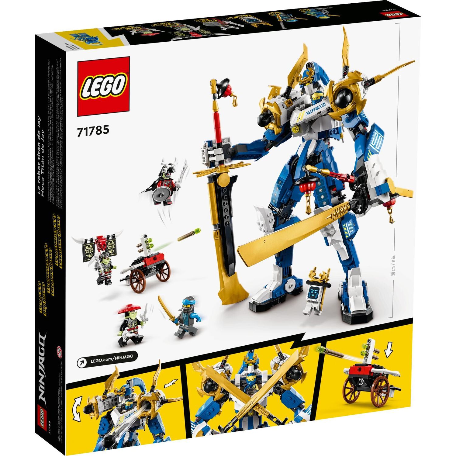 Конструктор LEGO NINJAGO Механический титан Джея блочный - фото 9