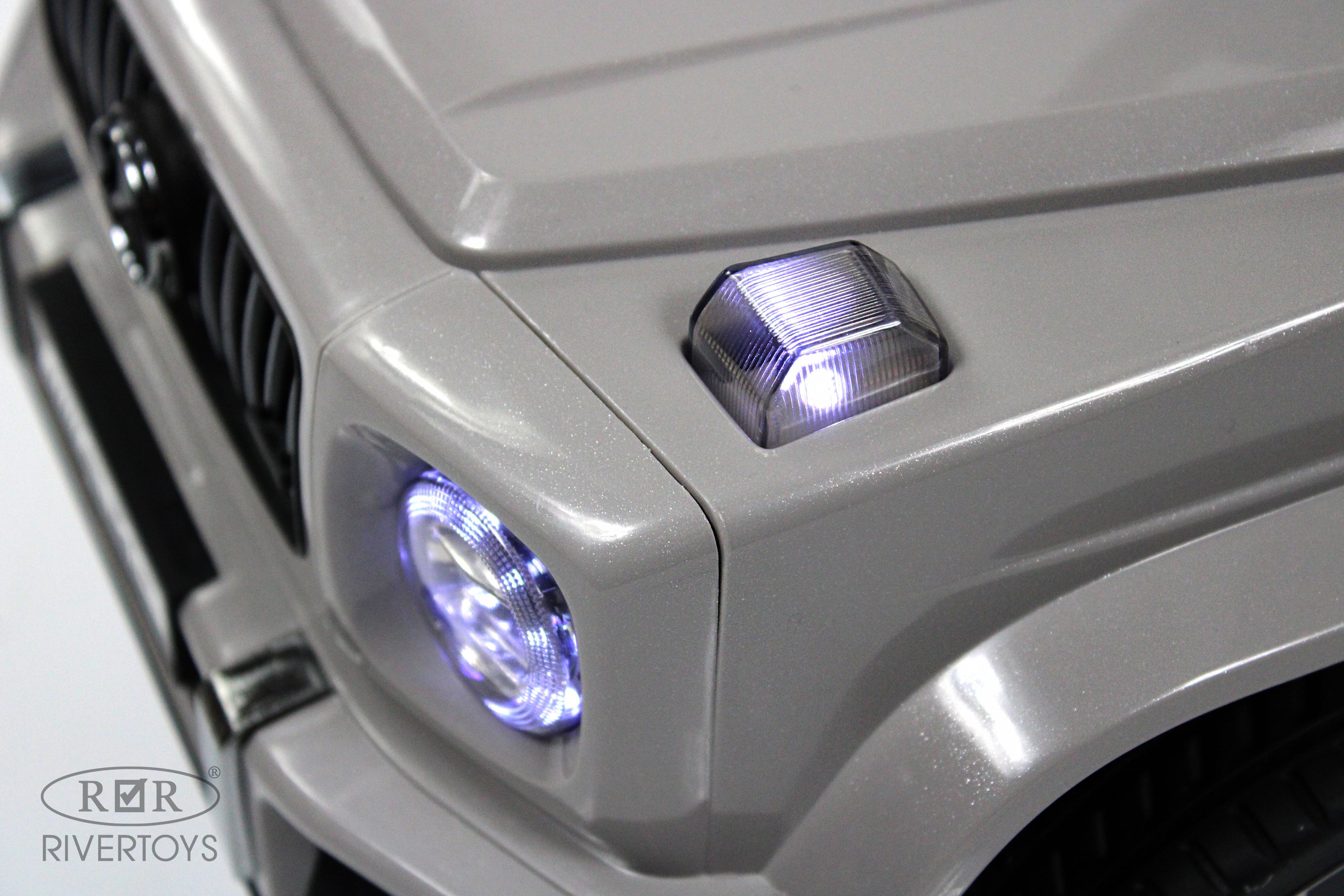 Каталка RIVERTOYS Mercedes-Benz G63 Grey Diamond серый - фото 7