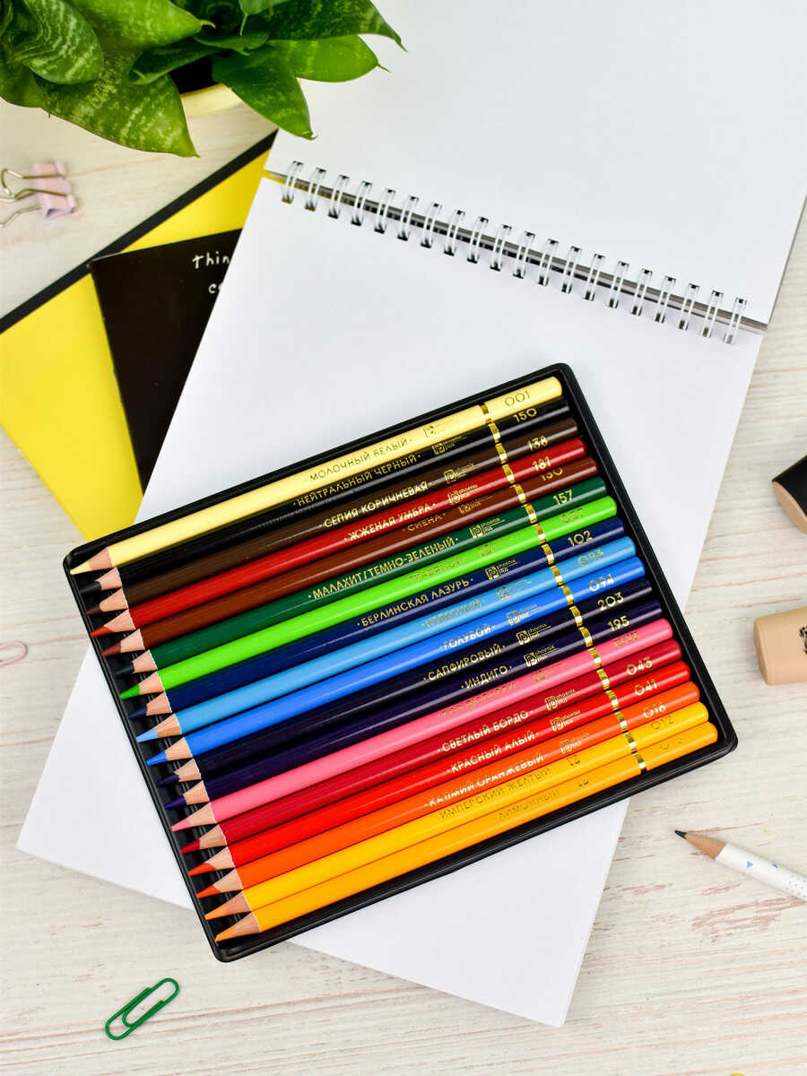 Карандаши цветные Феникс + 18 шт. - фото 10