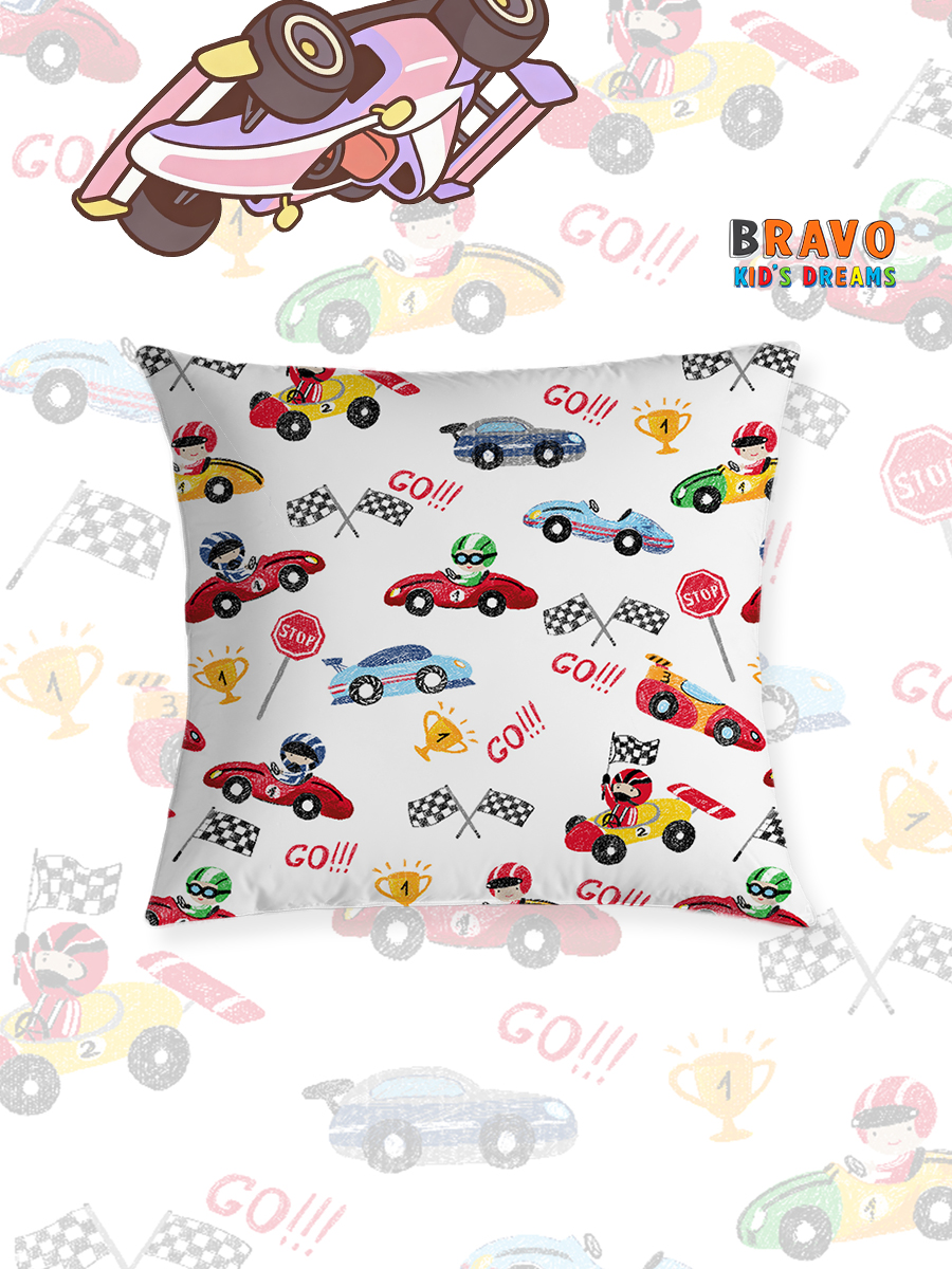 Наволочка BRAVO kids dreams Форсаж 70 x 70 см 1 шт. - фото 1