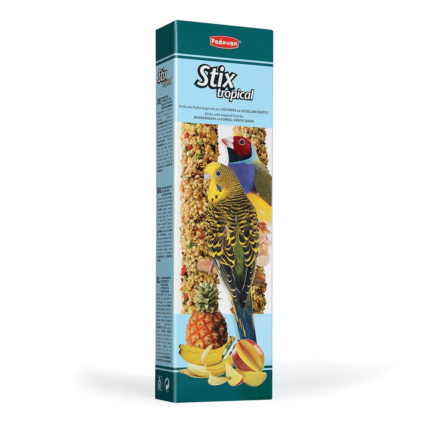 Лакомство для птиц PADOVAN Stix Палочки мед-яйцо 0.08кг - фото 1