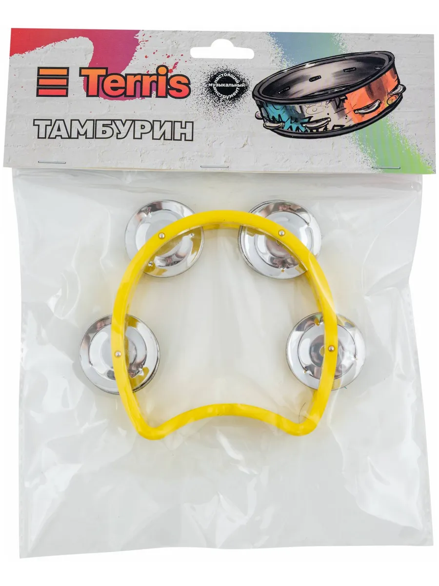 Игрушка музыкальная Terris XHST-P10 YW бубен - фото 4
