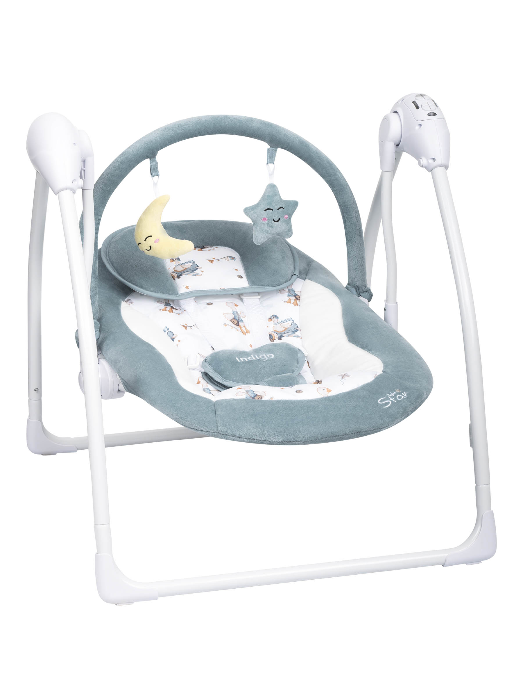 Качели Indigo Star light синий - фото 11