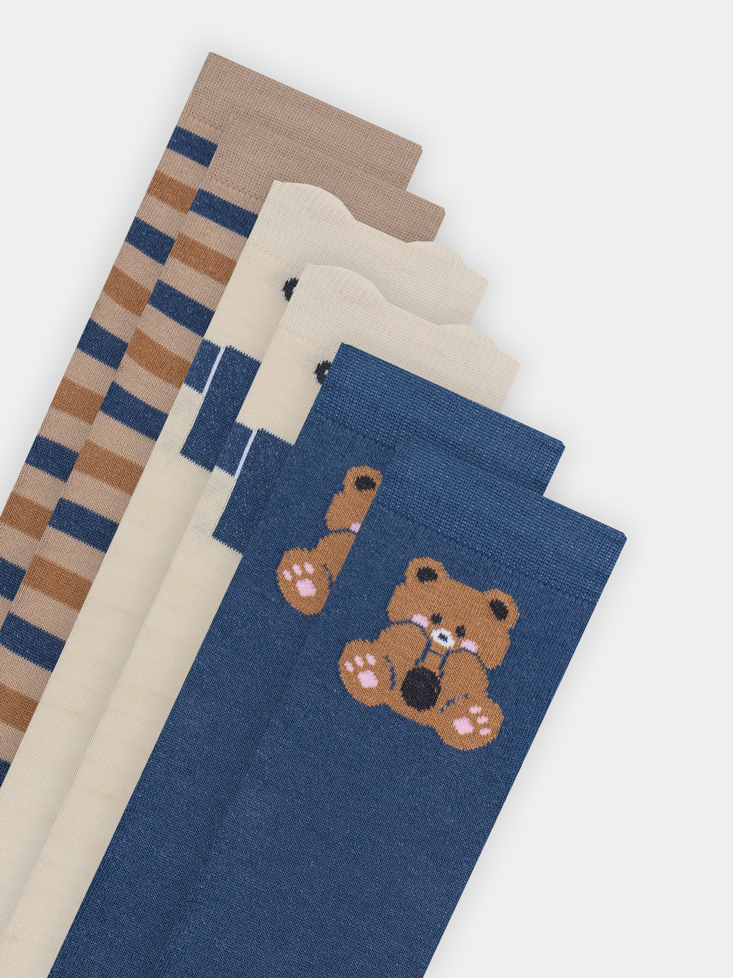 Носки 3 пары Mark Formelle (Марк Формэль) 504A-2925/нюдовый /капучино /джинсовый/ - фото 4