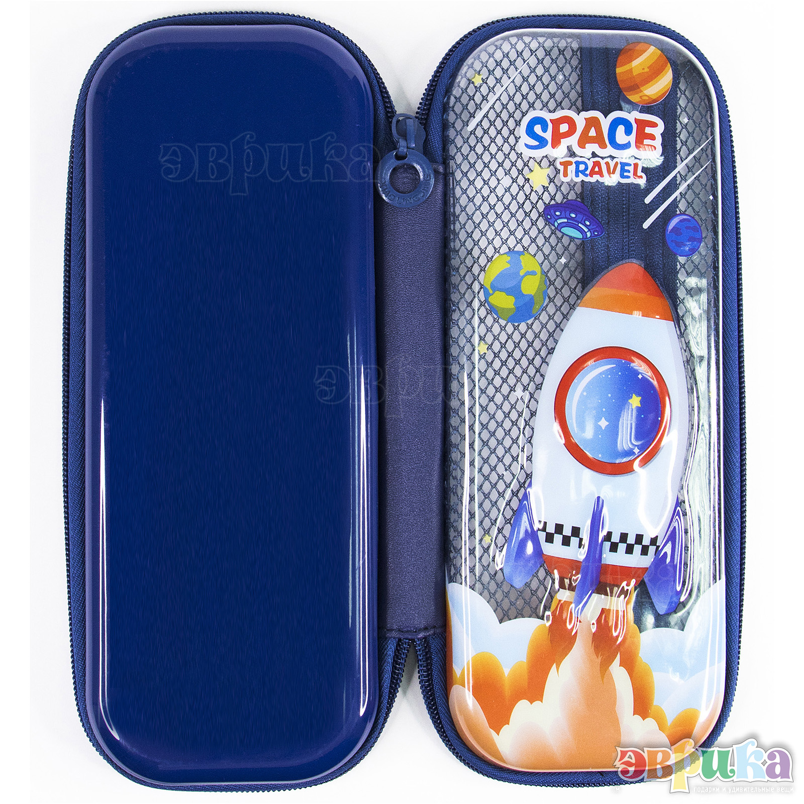 Пенал футляр ЭВРИКА Космос №3 Ракета - фото 3
