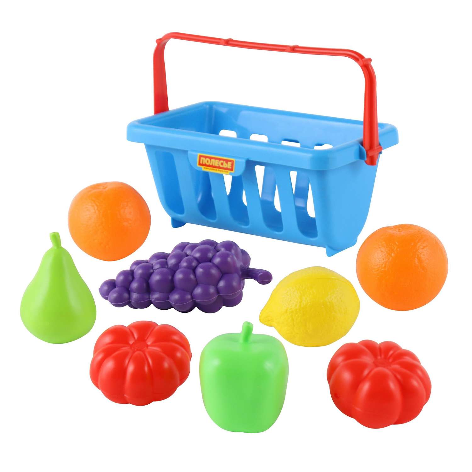 Игровой набор Полесье продукты, тележки и корзинки - фото 3
