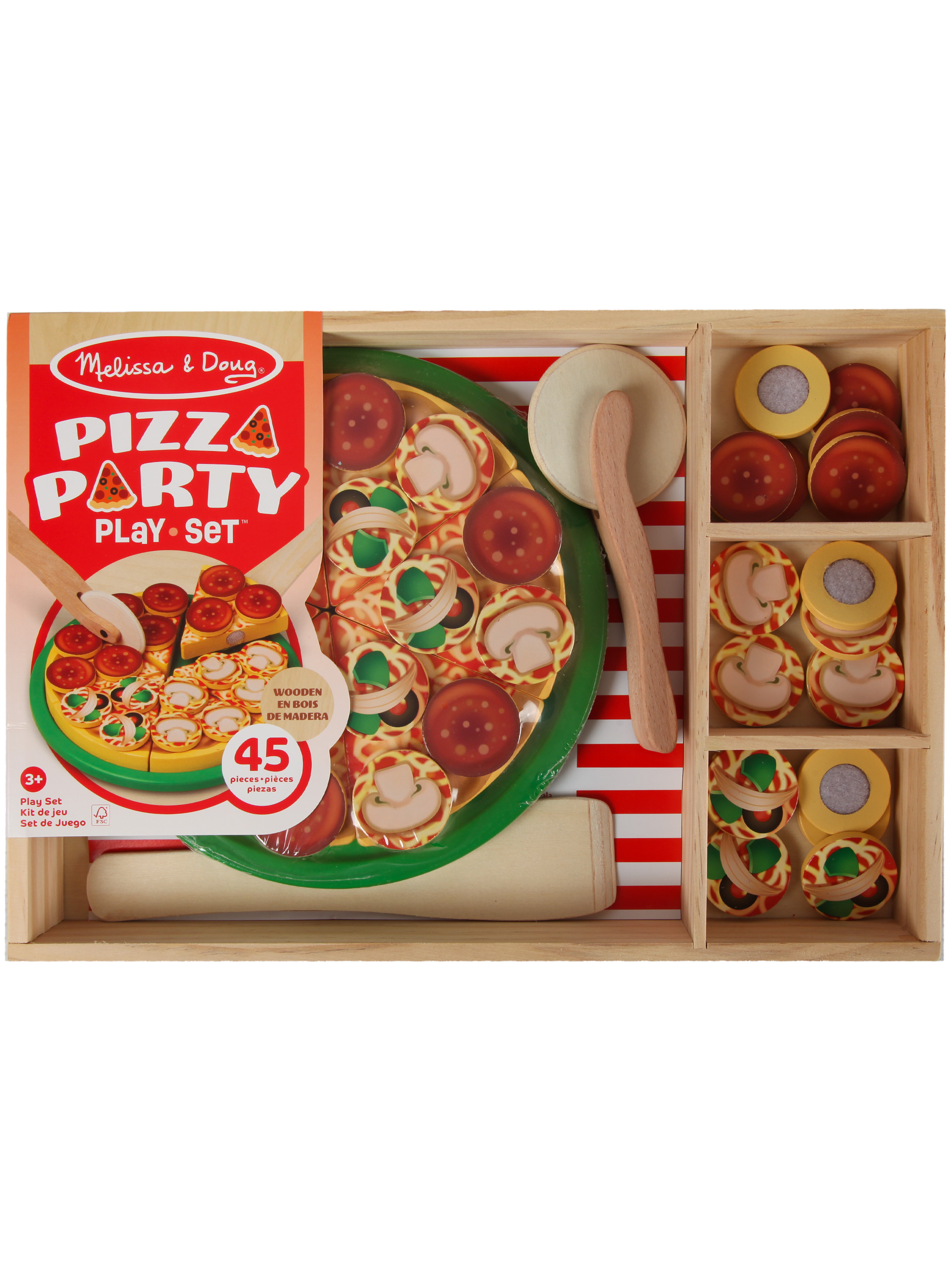 Игрушка Melissa and Doug Пицца вечеринка 45 предм. - фото 1