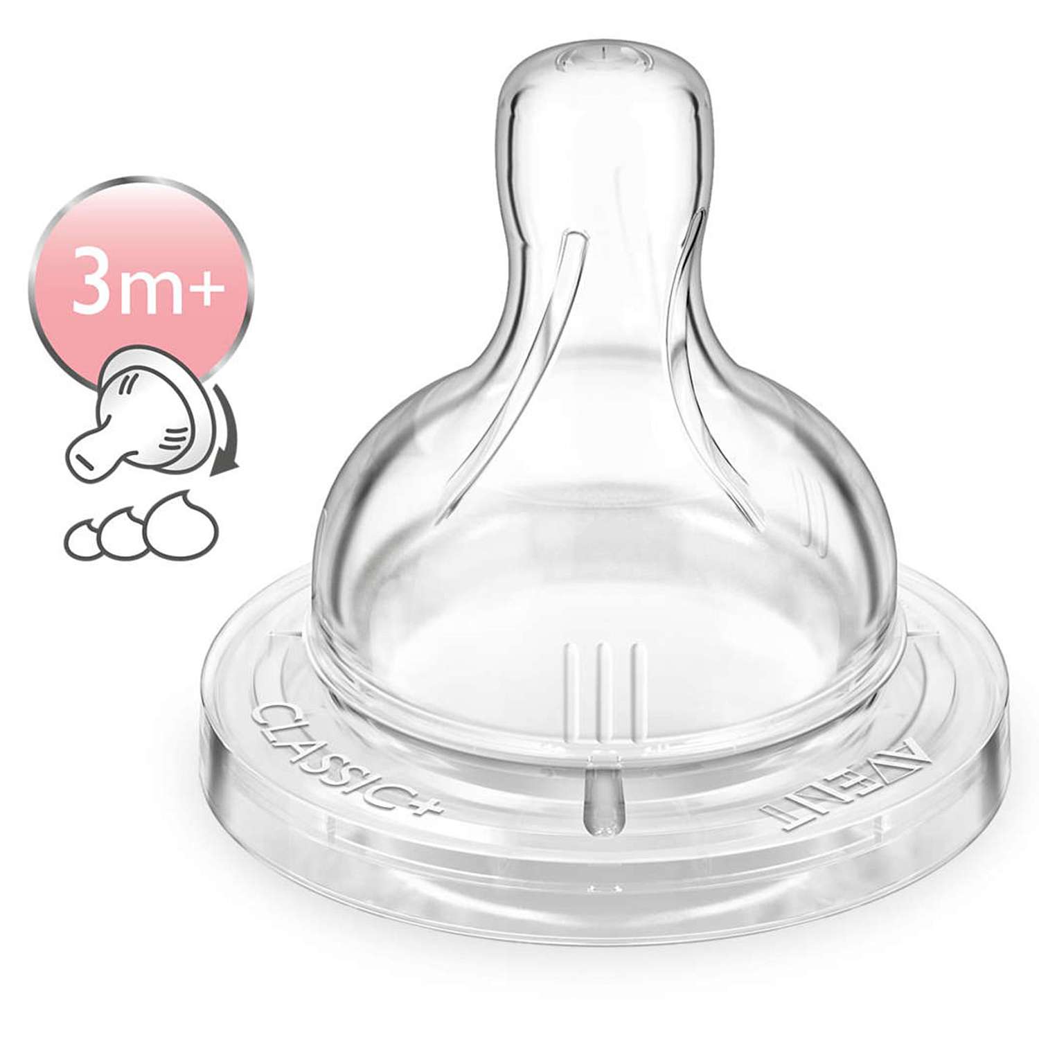 Соска Philips Avent Anti-Colic силикон (переменный поток) 2 шт. - фото 4