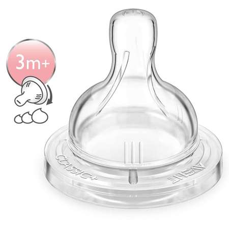 Соска Philips Avent Anti-Colic силикон (переменный поток) 2 шт.