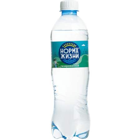 Вода питьевая Норма жизни газированная 0.5л