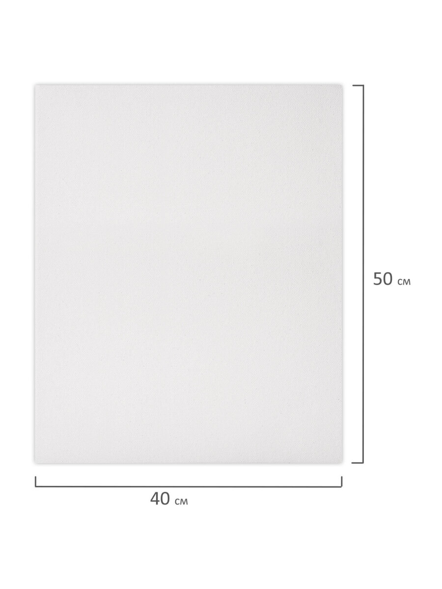 Холст для рисования Brauberg на подрамнике 40х50 см грунтованный 100% хлопок набор 2 штуки - фото 9